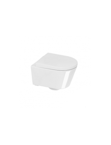 Cover, vaso wc sospeso senza brida con coprivaso soft-close Plus+Tone®  cemento di Althea